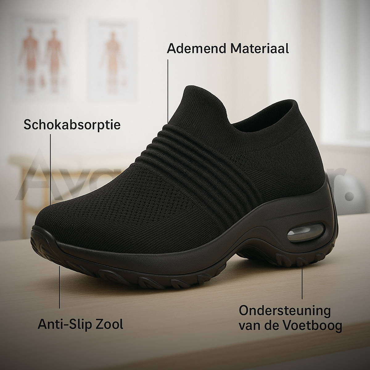 Comfort Titanium Orthopedische Schoen + Gratis Ultra Ice Inlegzool