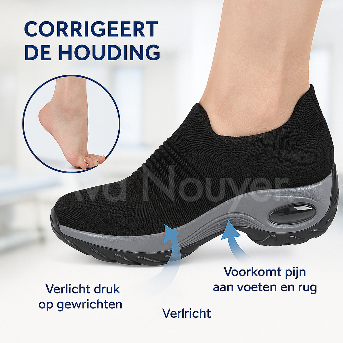 Comfort Titanium Orthopedische Schoen + Gratis Ultra Ice Inlegzool