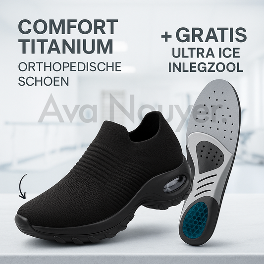 Comfort Titanium Orthopedische Schoen + Gratis Ultra Ice Inlegzool